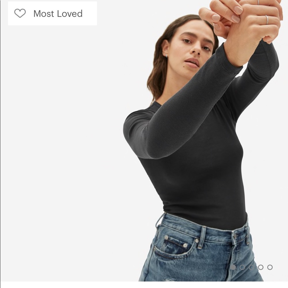 Everlane micro rib long sleeve tee